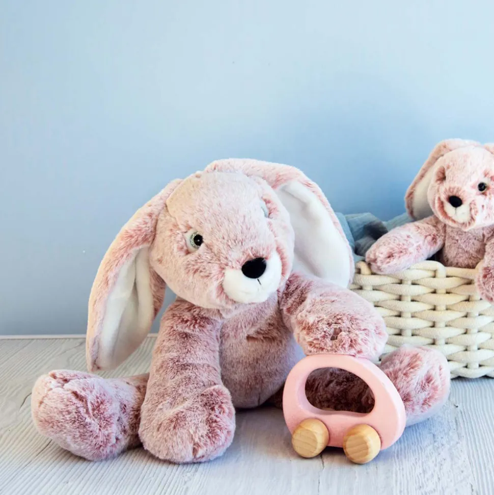 Peluche Lapin Rose - 25 cm