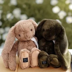 Peluche lapin vert Kaki- LE LAPIN - 32 cm