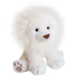 Peluche Lion des neige - Blanc - 28 cm