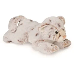 Peluche Léopard des neiges Beige - 30 cm