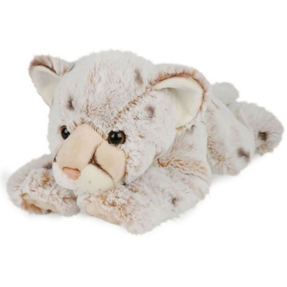 Peluche Léopard des neiges Beige - 70 cm