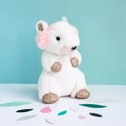 Peluche Marmotte blanche Cache-Oreille - 18 cm