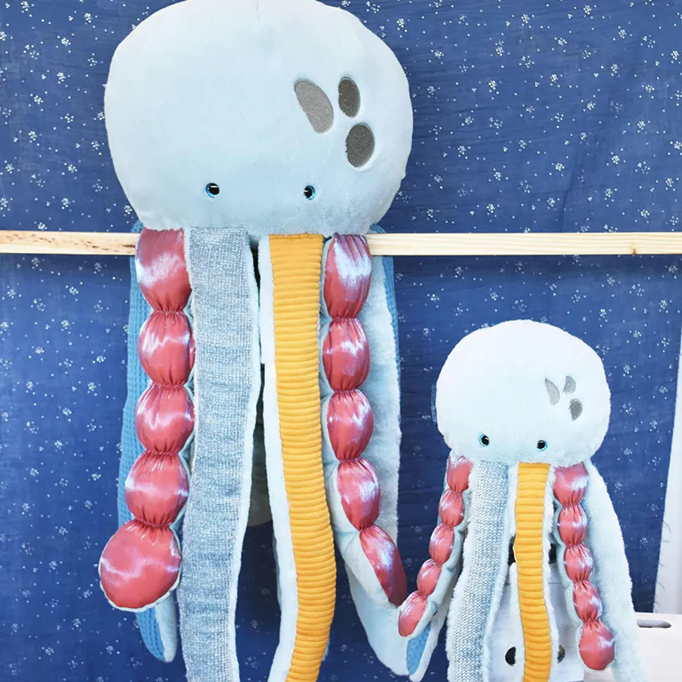 Peluche Méduse multicolore - 80 cm