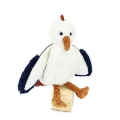 Peluche Mouette blanche - 23 cm