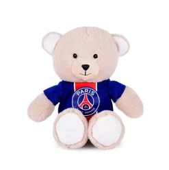 Peluche officielle Ours PSG - Bandes Hechter -Maillot Champion- 23 cm