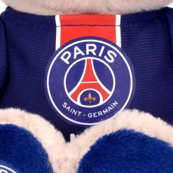 Peluche officielle Ours PSG - Bandes Hechter -Maillot Champion- 23 cm