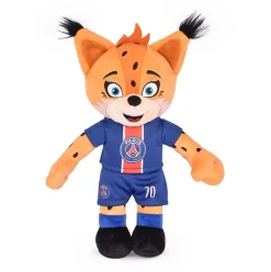 Peluche officielle PSG - Mascotte Germain Le Lynx - 35 cm