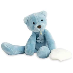 Peluche Ours bleu avec Doudou - 30 cm