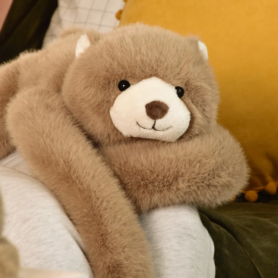 Peluche Ours marron lesté - 40 cm - Podcoll