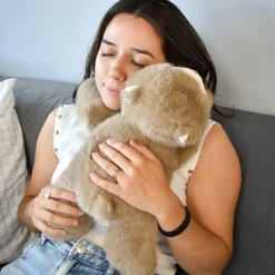 Peluche Ours marron lesté - 40 cm - Podcoll