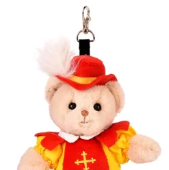 Peluche Ours porte-clé mousquetaire - Puy du Fou - 15 cm