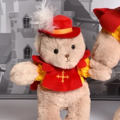 Peluche Ours porte-clé mousquetaire - Puy du Fou - 15 cm