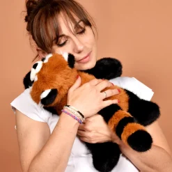 Peluche panda roux lesté - 40 cm - Podcoll