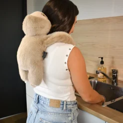 Peluche paresseux marron lesté - 40 cm - Podcoll