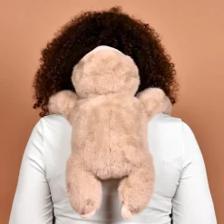 Peluche paresseux marron lesté - 40 cm - Podcoll