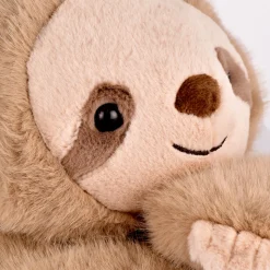 Peluche paresseux marron lesté - 40 cm - Podcoll