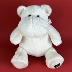 Peluche personnalisée Je t'Aime - Peluche Hippopotame blanc- Édition limitée- 40 cm