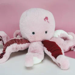 Peluche Pieuvre Rose - 30 cm