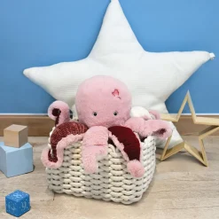 Peluche Pieuvre Rose - 30 cm