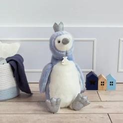 Peluche Pingouin Bleu - 30 cm