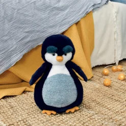 Peluche Pingouin bleu marine - 25 cm