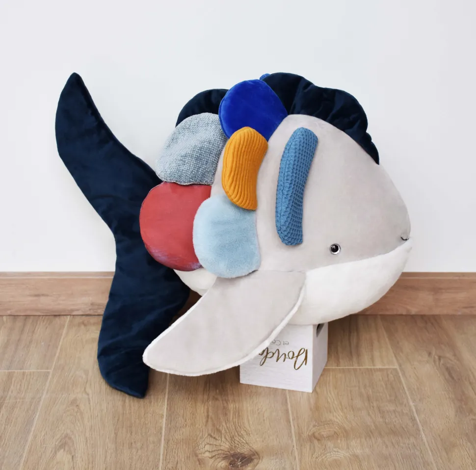 Peluche Poisson Arc-en-ciel - 50 cm