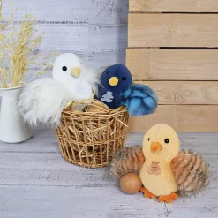 Peluche poussin ( modèle aléatoire ) - 15 cm