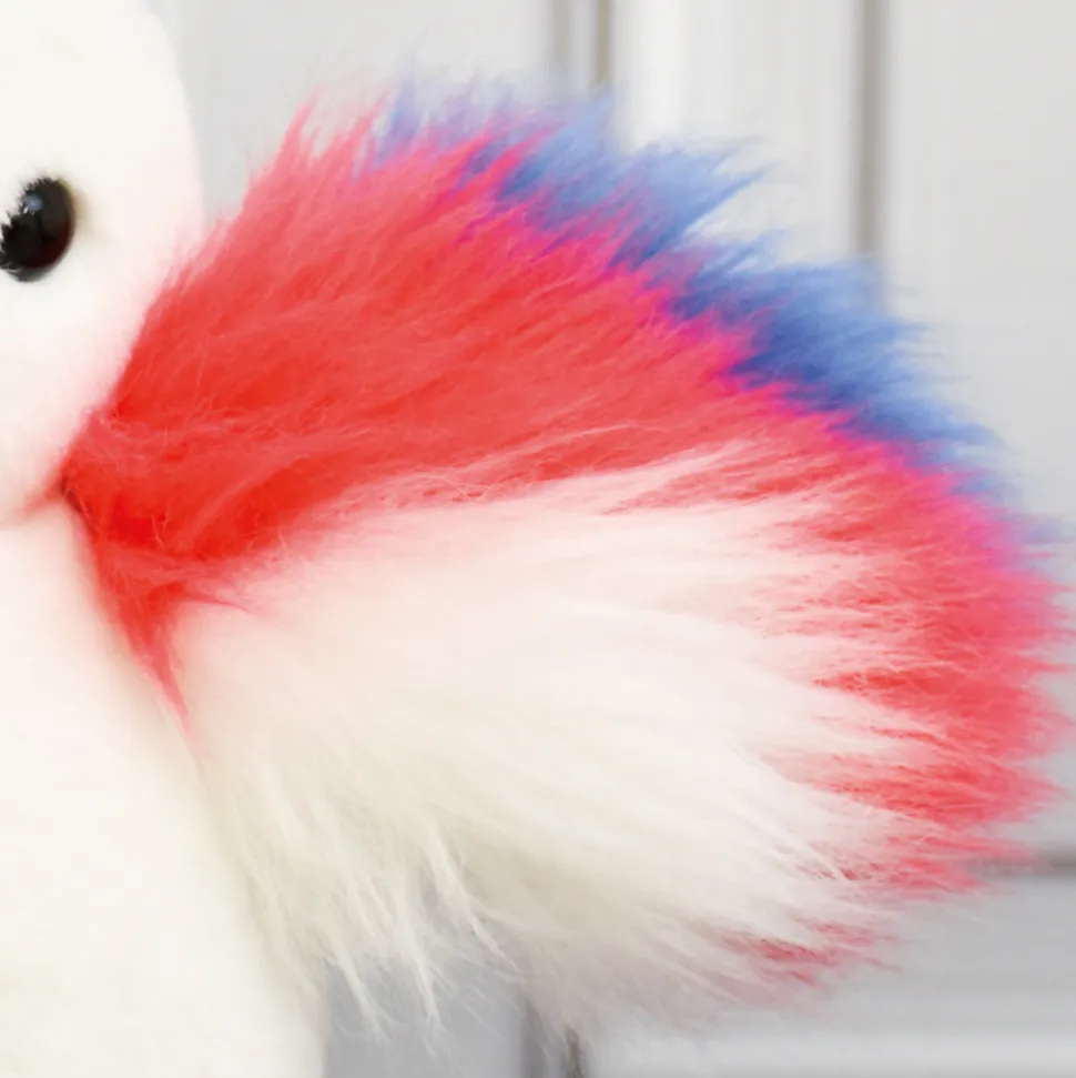 Peluche poussin blanc - 15 cm - Fabriqué en France