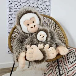 Peluche Singe Marron - 45 cm