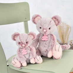 Peluche Souris Rose - 17 cm