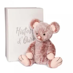 Peluche Souris Rose - 17 cm