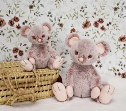 Peluche Souris Rose - 17 cm