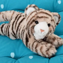 Peluche Tigre Beige - 25 cm