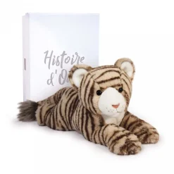 Peluche Tigre Beige - 35 cm