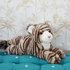 Peluche Tigre géant Beige - 50 cm