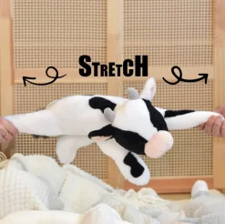 Peluche vache - 40 cm - Les Allongés Stretch