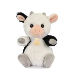 Peluche vache noir et blanche - 20 cm