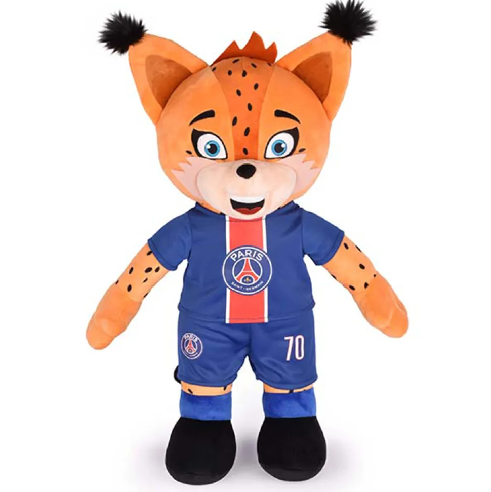Peluche XXL PSG Mascotte Officielle - Germain Le Lynx 50 cm