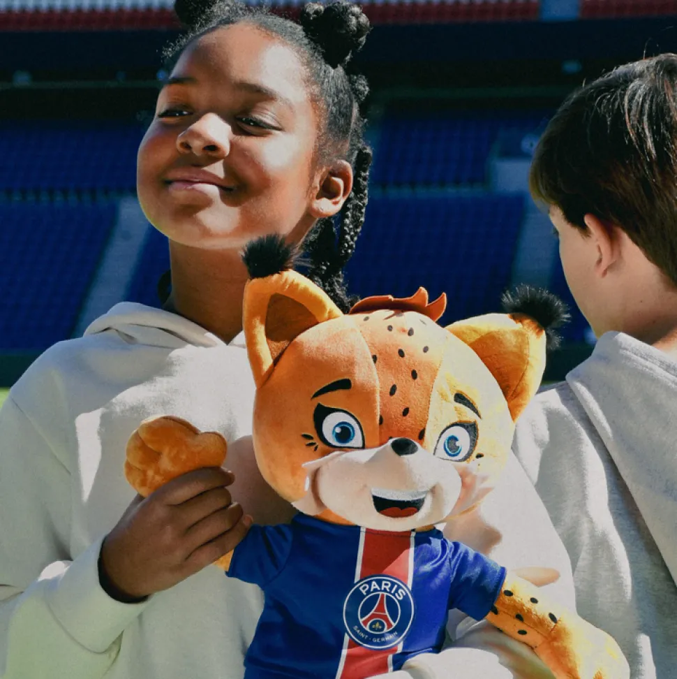 Peluche XXL PSG Mascotte Officielle - Germain Le Lynx 50 cm