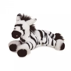 Peluche Zèbre Blanc et noir - 25 cm
