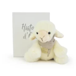Petite Peluche Agneau foulard - 14 cm