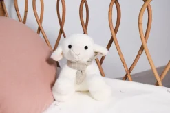Petite Peluche Agneau foulard - 14 cm