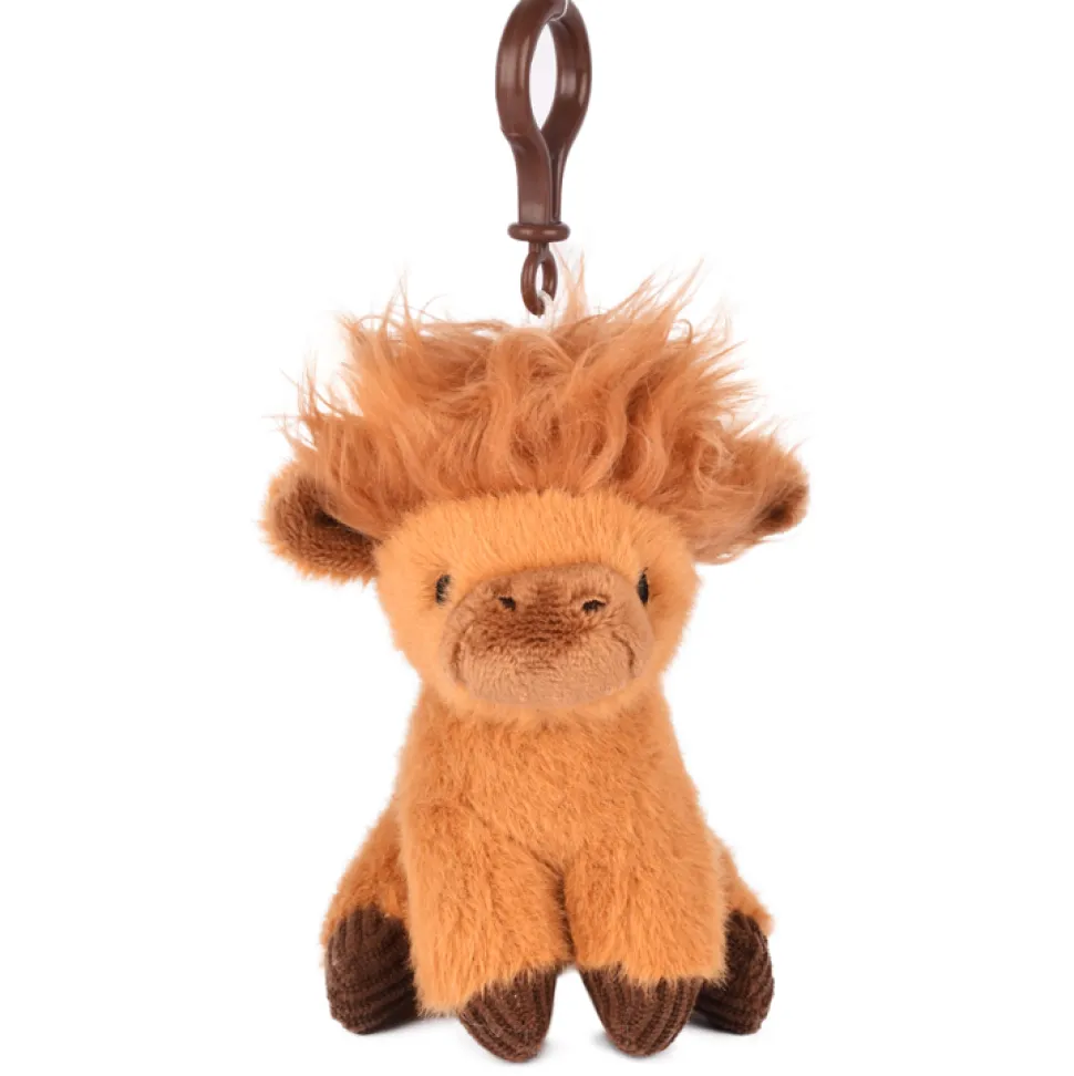 Porte clé Peluche vache ecossaise - Puy du Fou - 15 cm