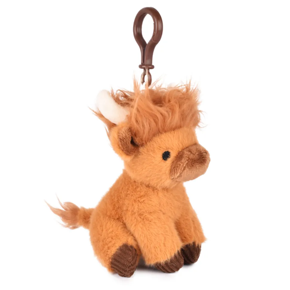 Porte clé Peluche vache ecossaise - Puy du Fou - 15 cm