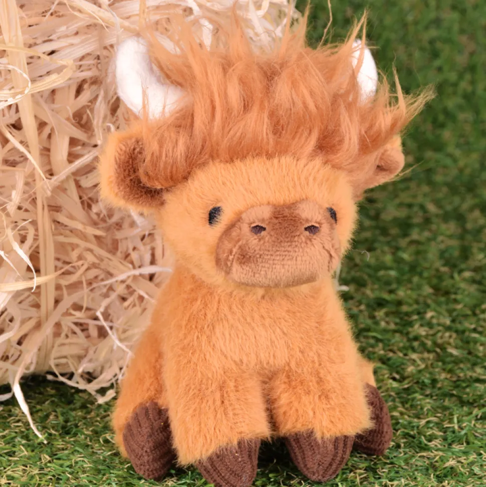 Porte clé Peluche vache ecossaise - Puy du Fou - 15 cm