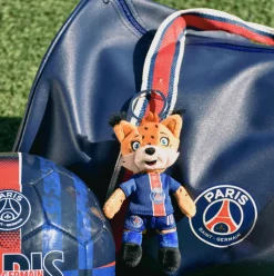 Porte clé PSG - Mascotte Germain Le Lynx -15 cm