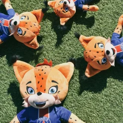 Porte clé PSG - Mascotte Germain Le Lynx -15 cm
