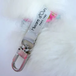 Porte-Clé Peluche Lama Blanc - 16 cm