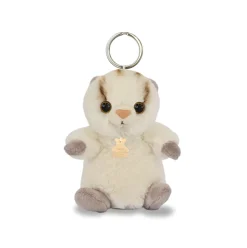 Porte-clés chat écru - 12 cm - Les doux stretch