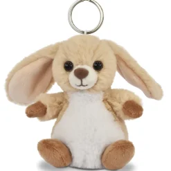 Porte-clés lapin beige - 12 cm - Les doux stretch